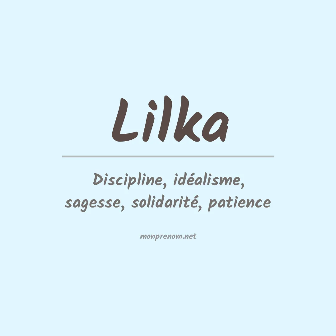 Prénom Lilka