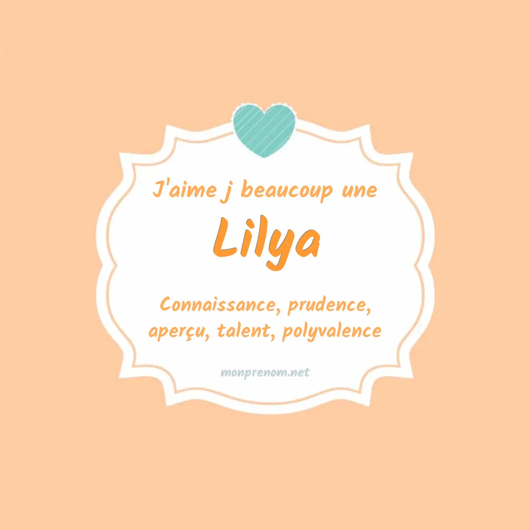 J'aime beaucoup Lilya