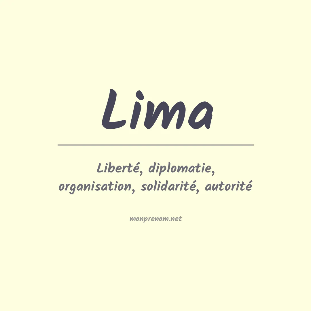 Prénom Lima