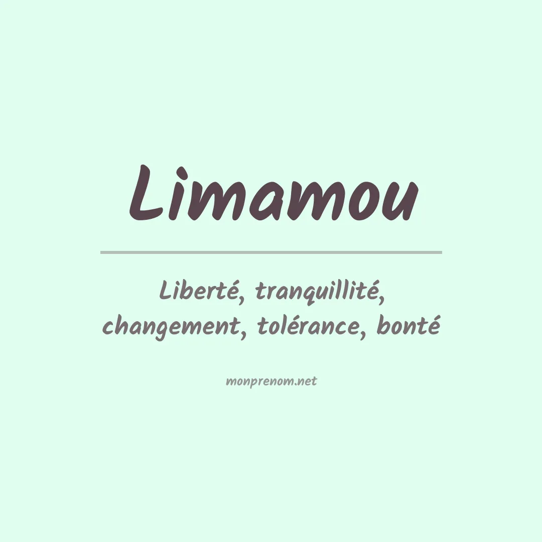 Signification du prénom Limamou