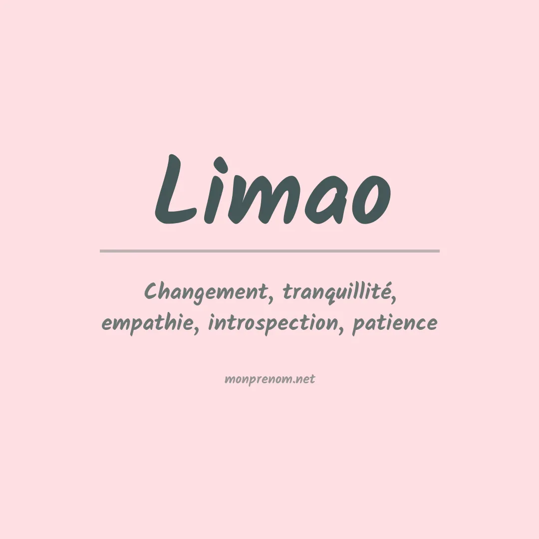 Signification du prénom Limao