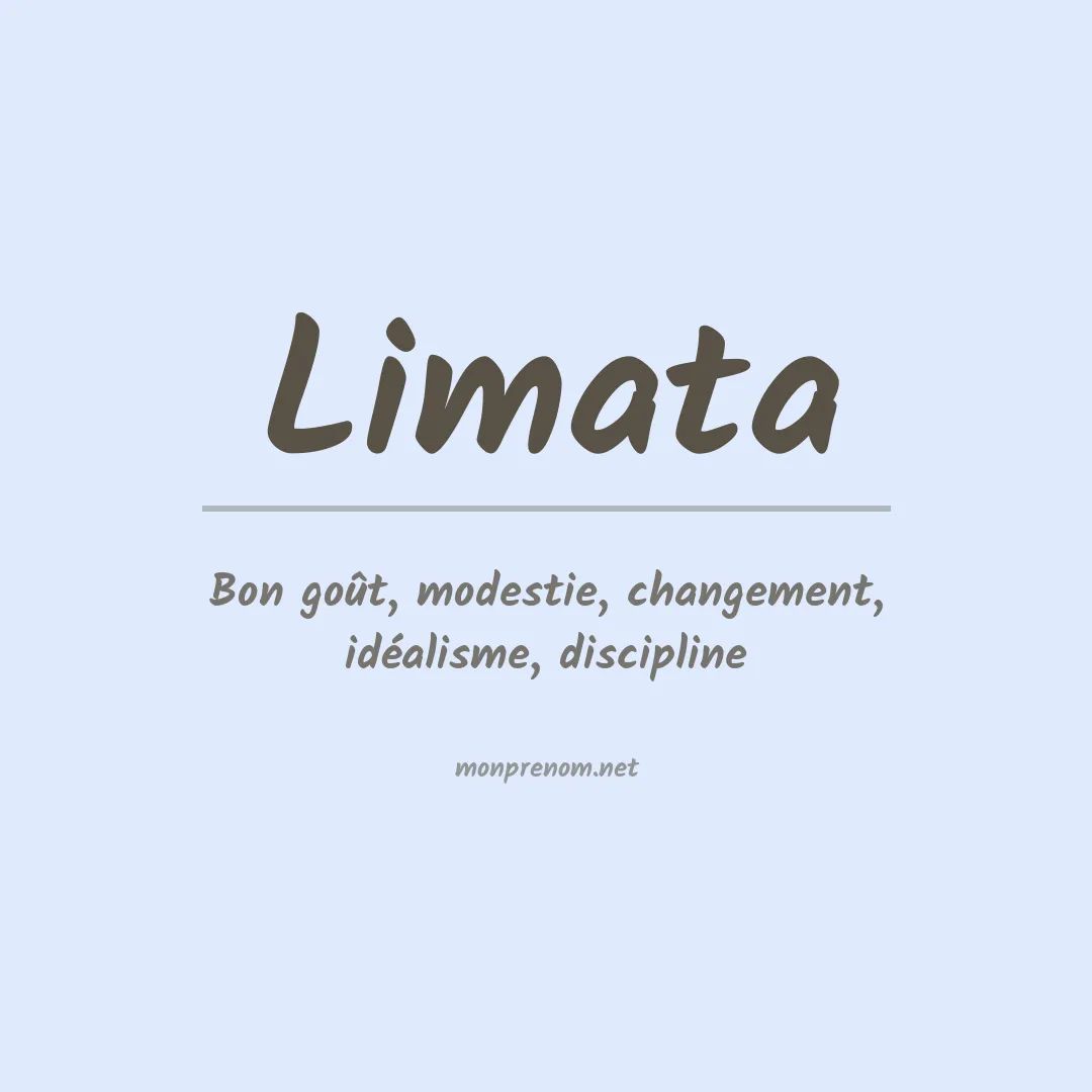Signification du prénom Limata