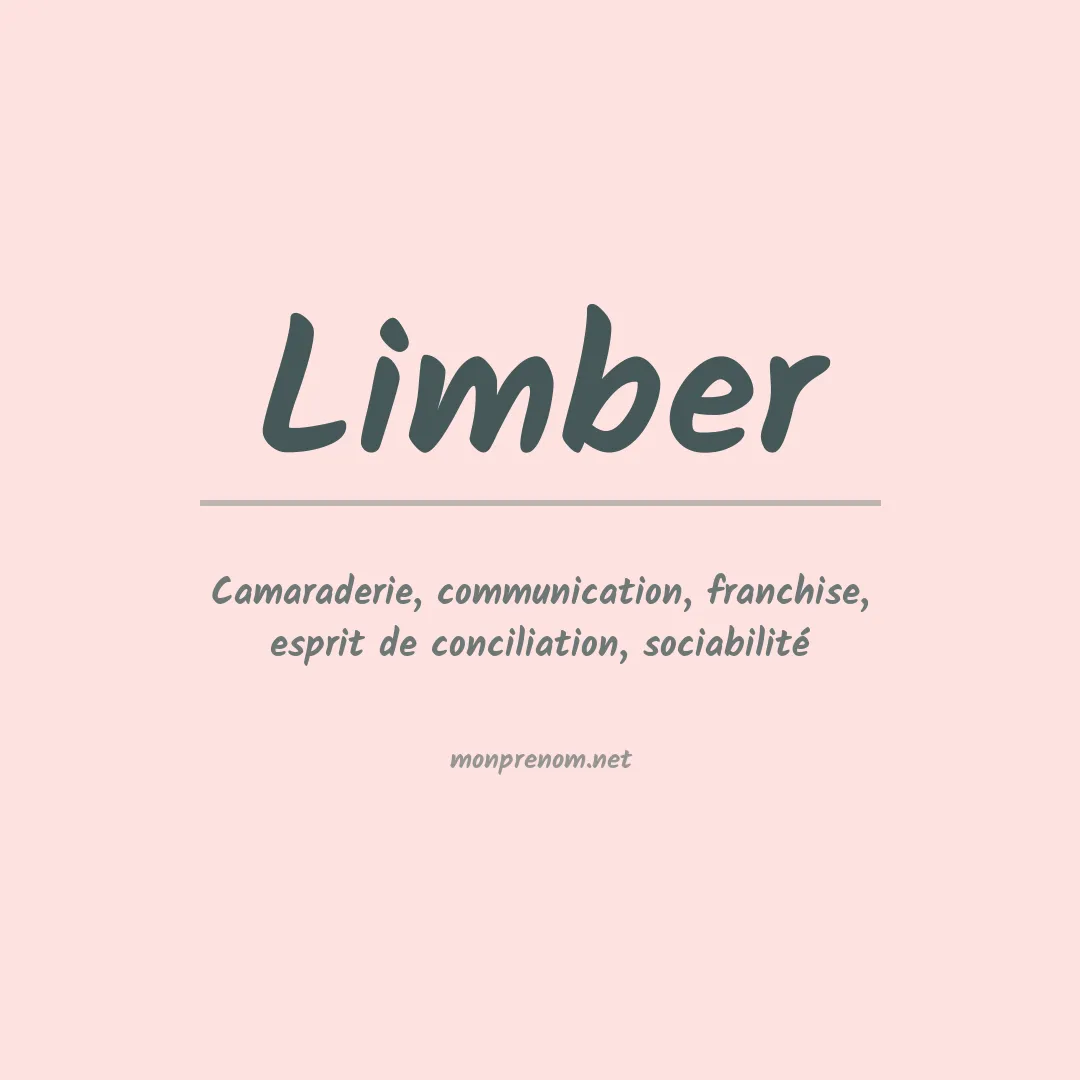 Signification du prénom Limber