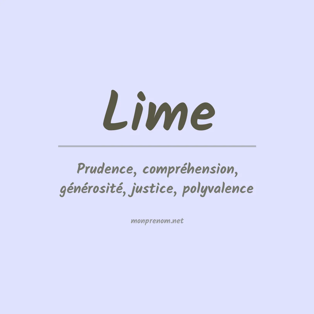 Prénom Lime