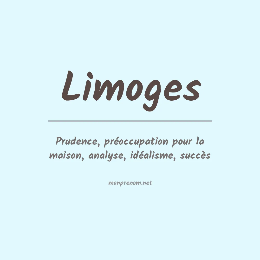Prénom Limoges