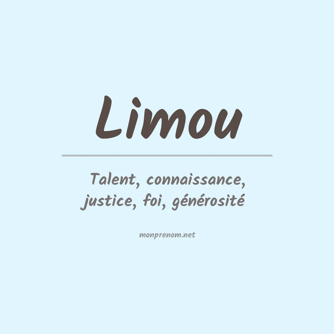 Signification du prénom Limou