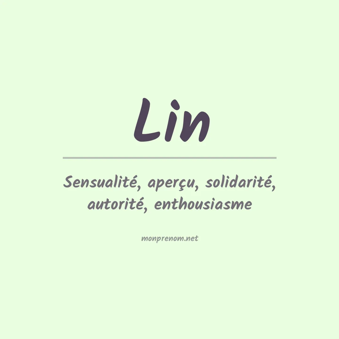 Prénom Lin