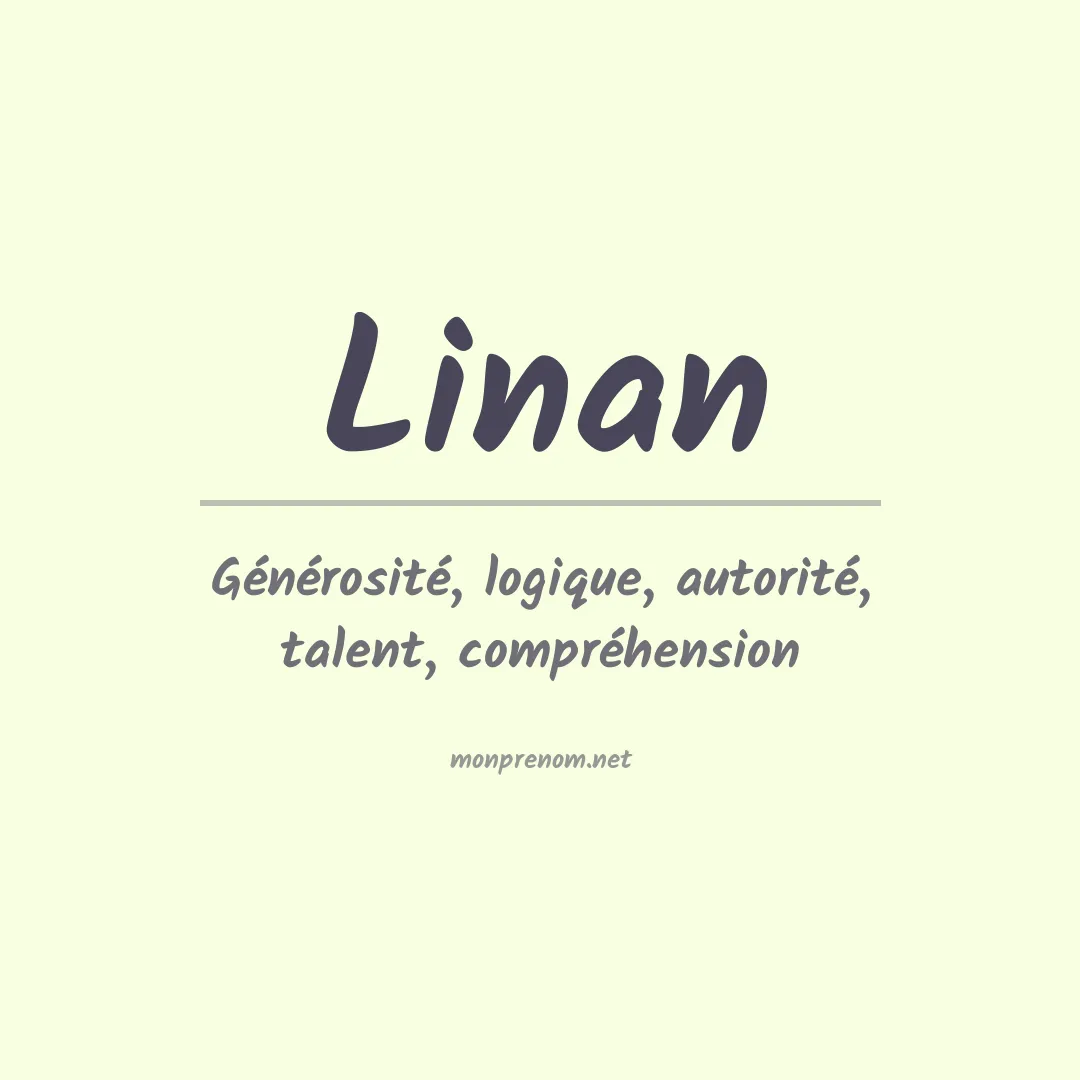 Prénom Linan