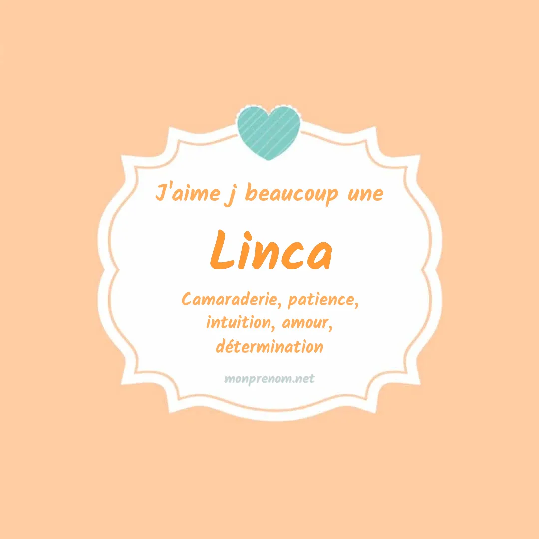J'aime beaucoup Linca