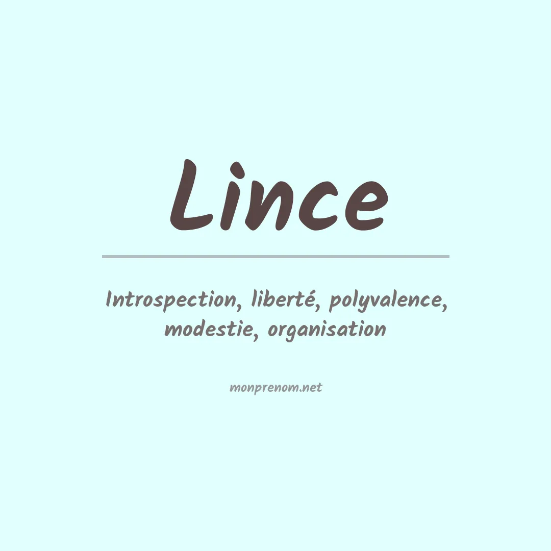 Prénom Lince