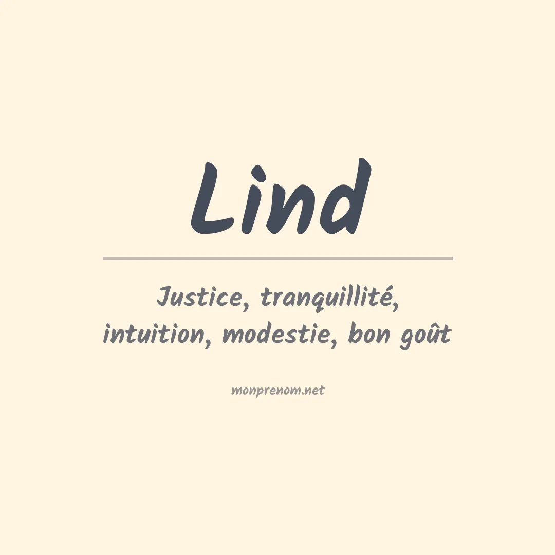 Prénom Lind