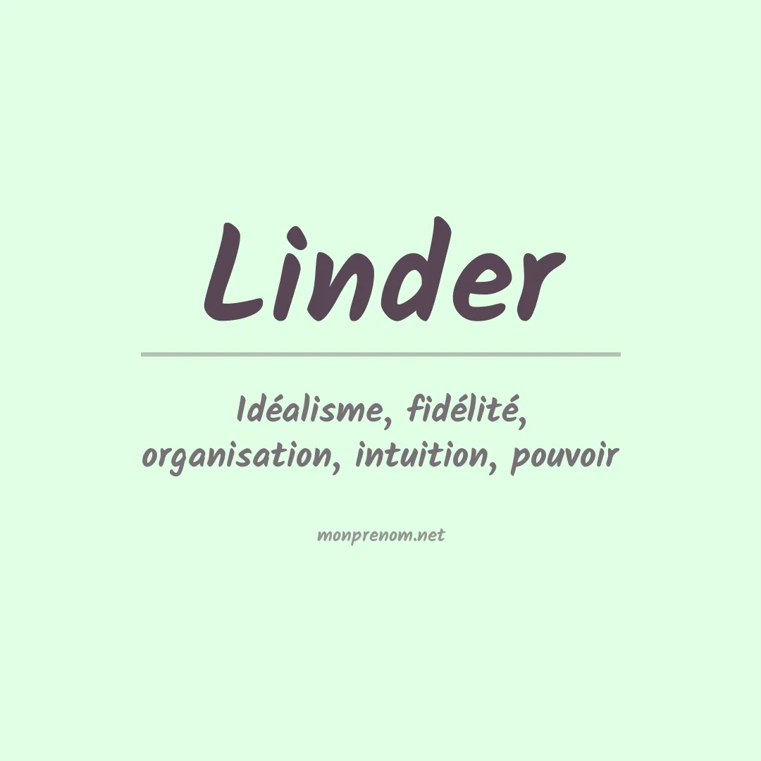Prénom Linder