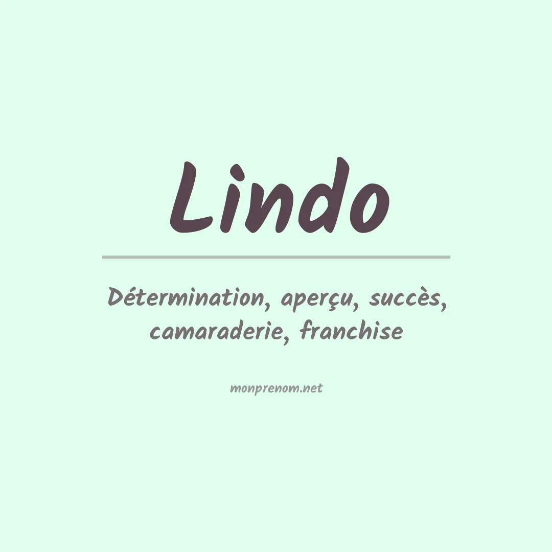 Prénom Lindo