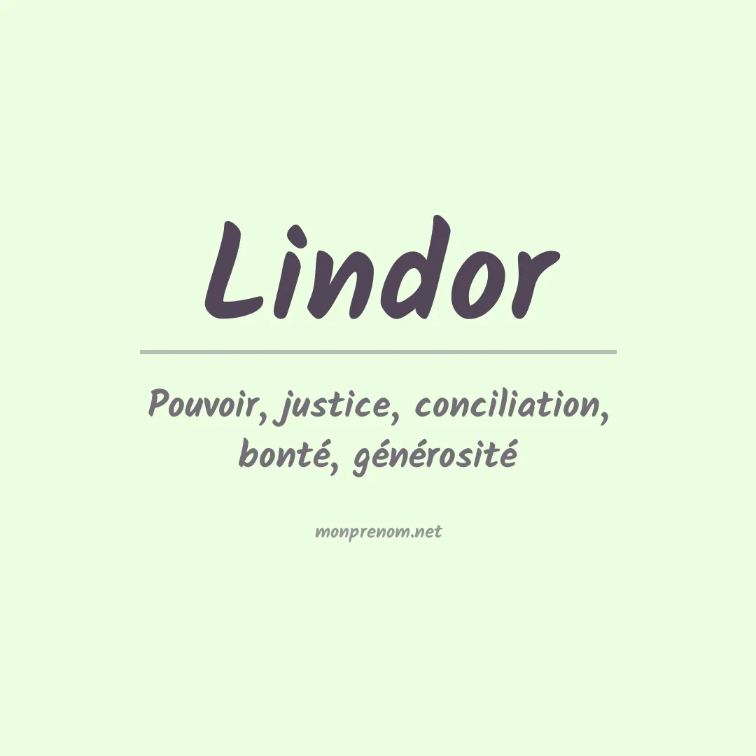 Prénom Lindor