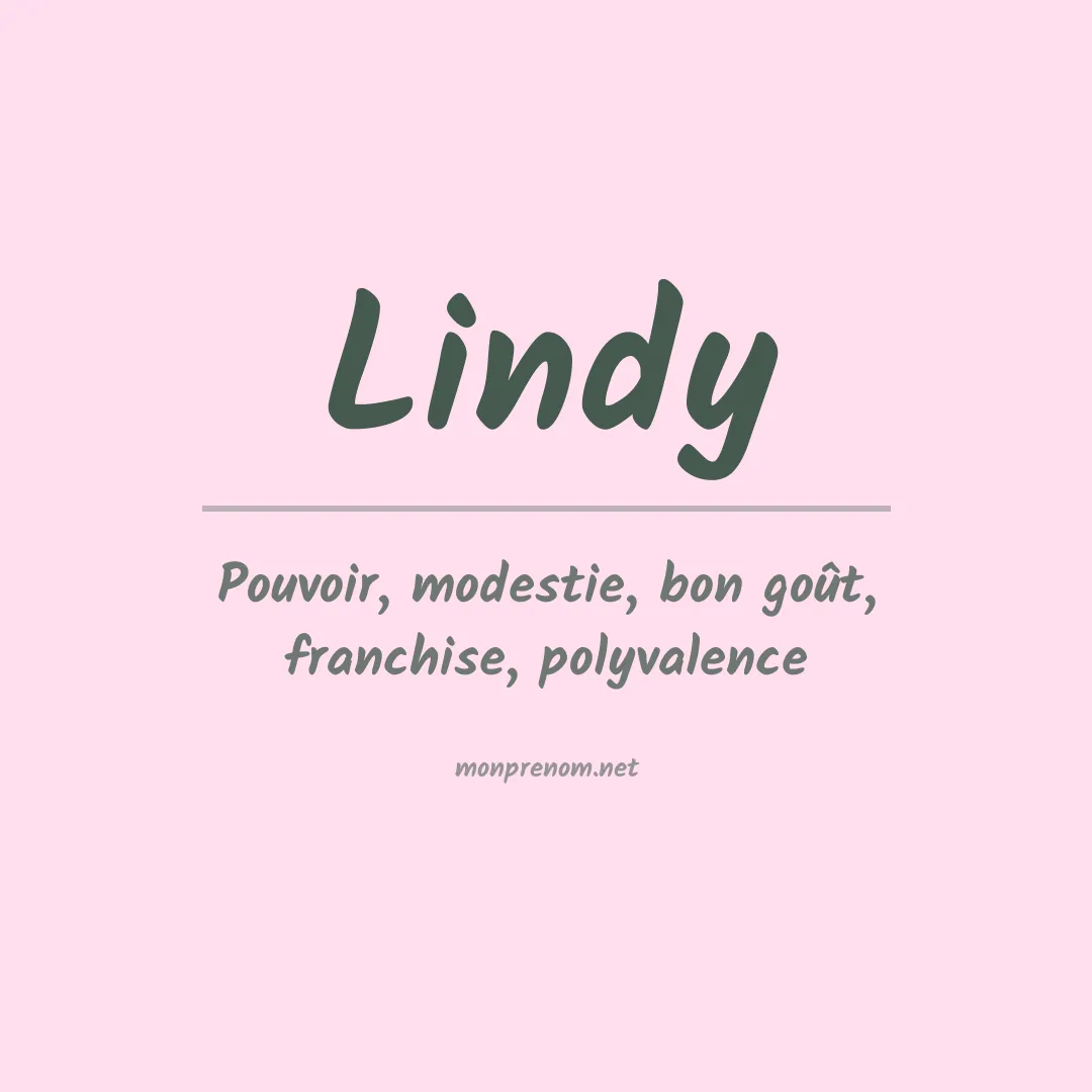 Prénom Lindy