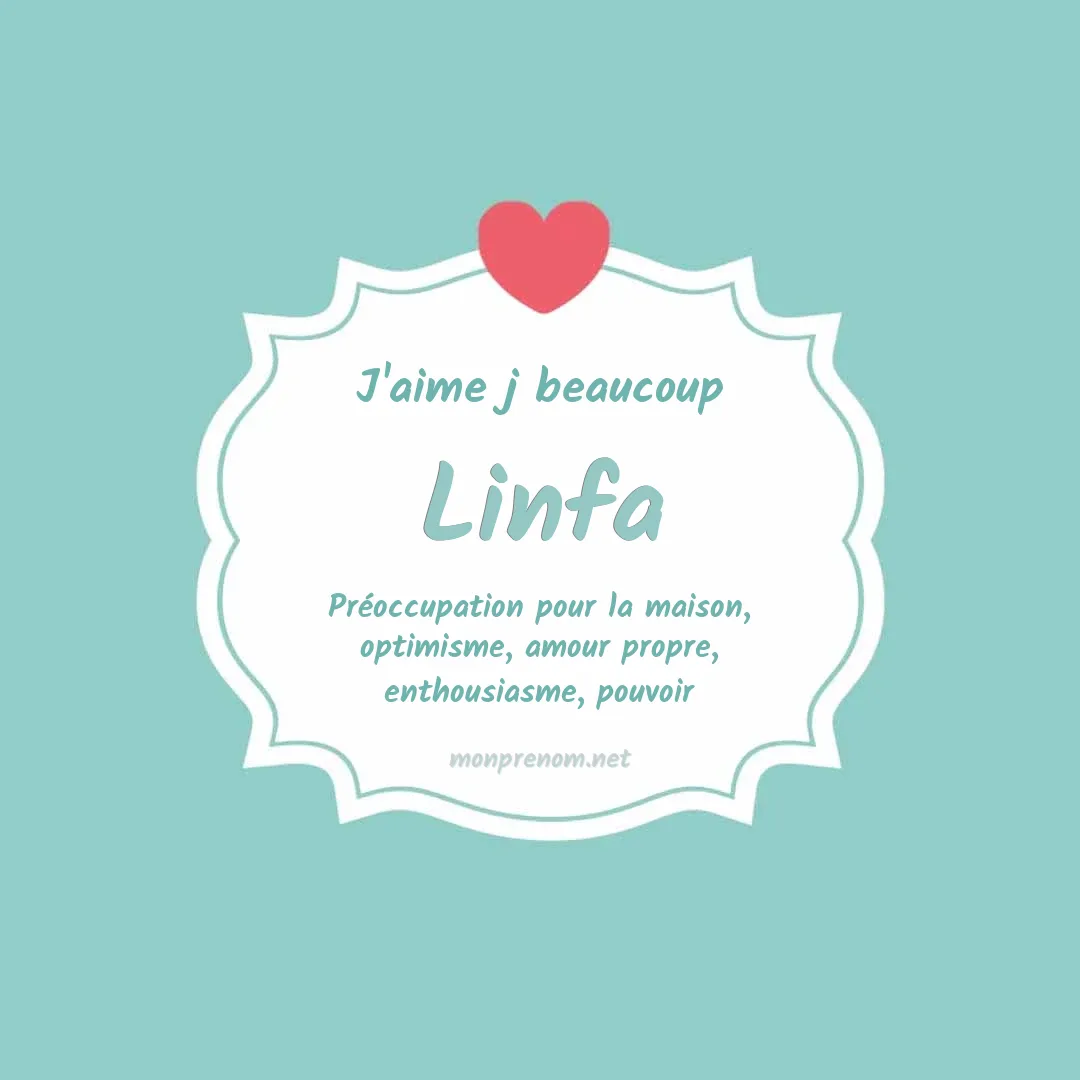 J'aime beaucoup Linfa