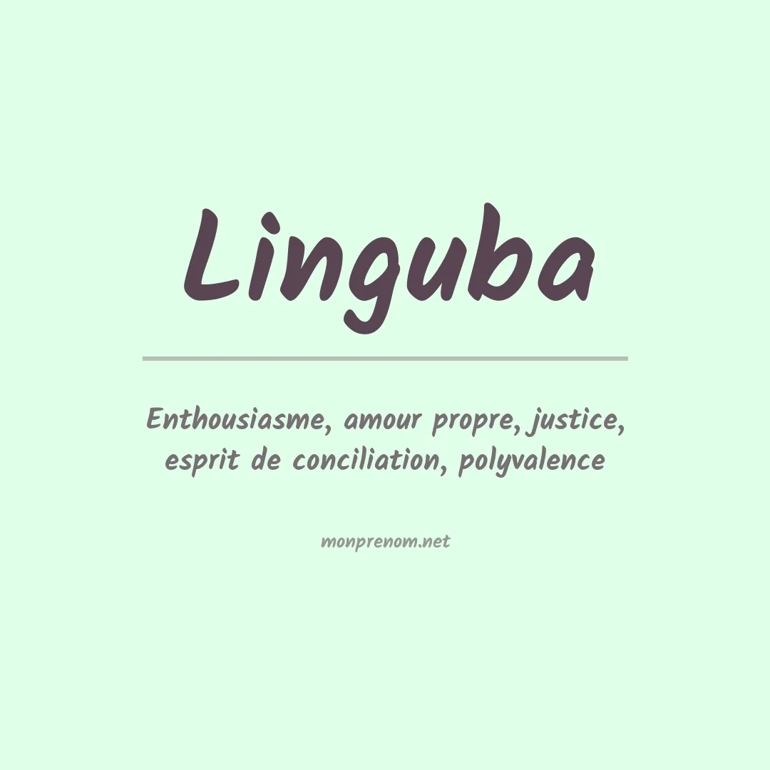 Signification du prénom Linguba