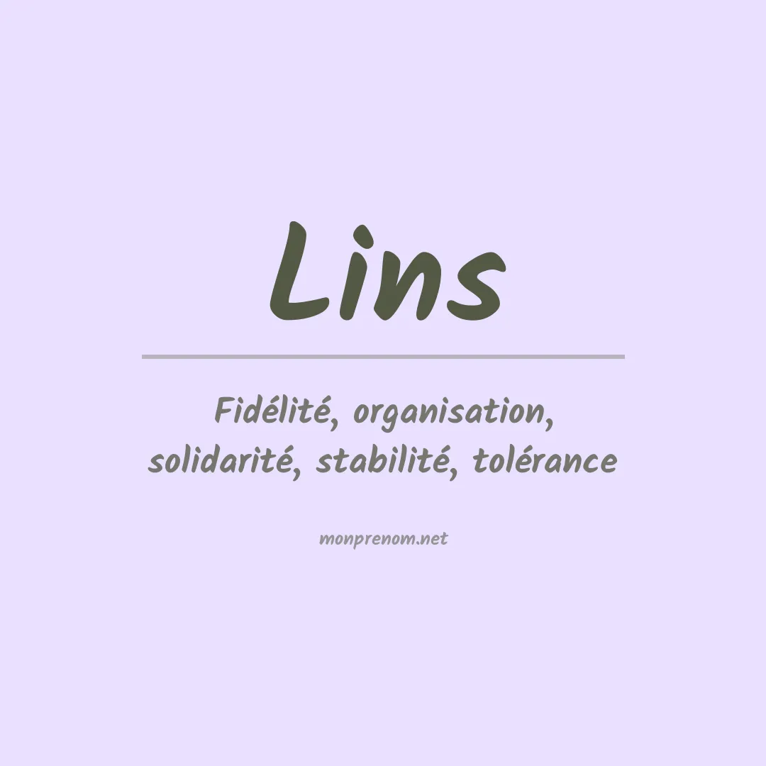 Prénom Lins