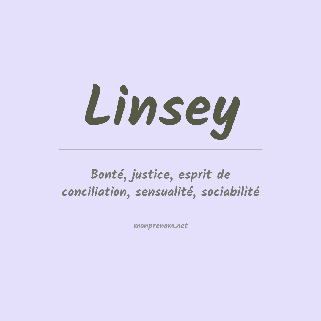 Prénom Linsey