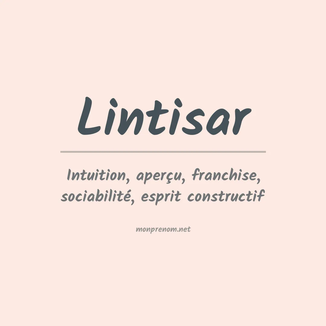 Signification du prénom Lintisar