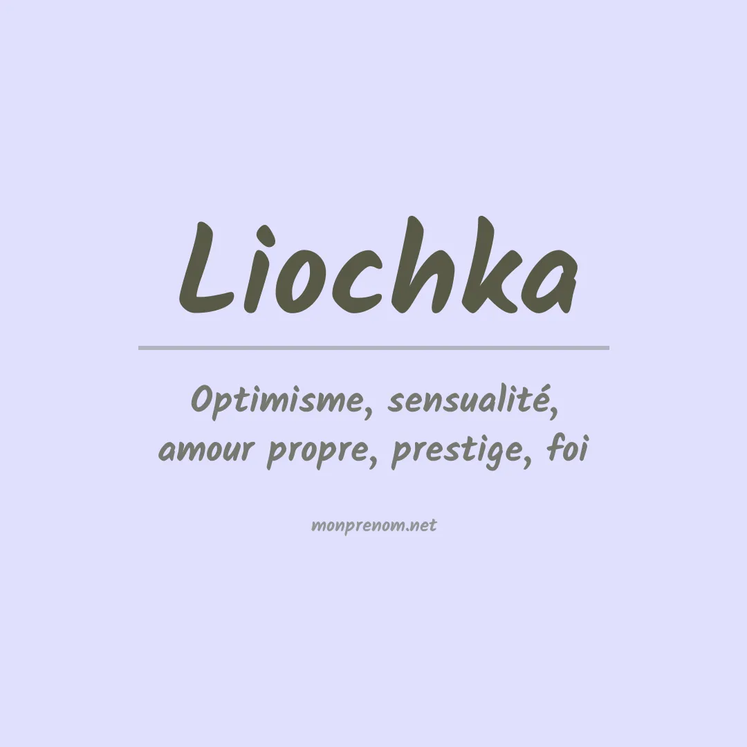 Prénom Liochka