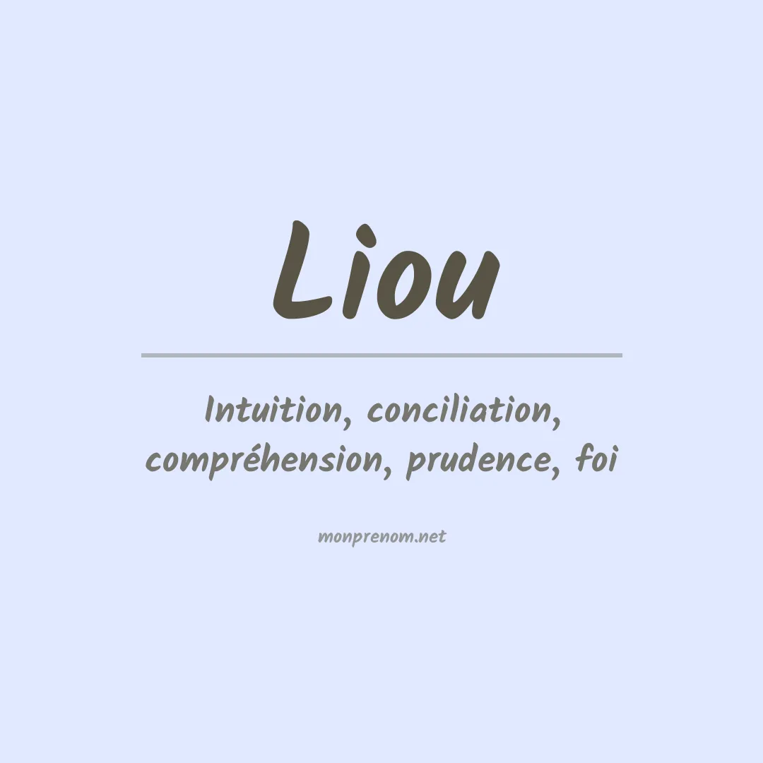 Prénom Liou