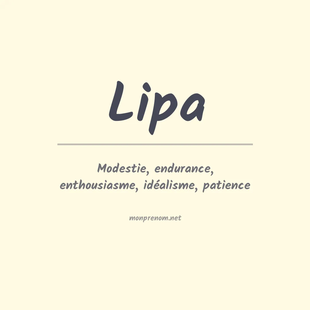 Prénom Lipa