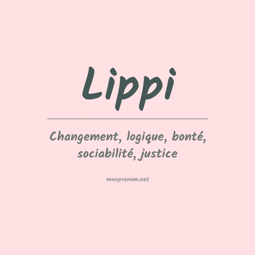 Prénom Lippi
