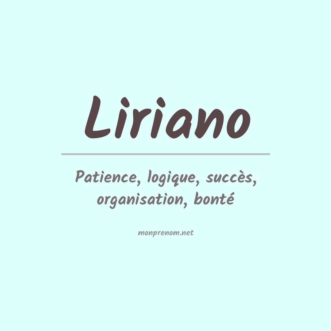 Prénom Liriano