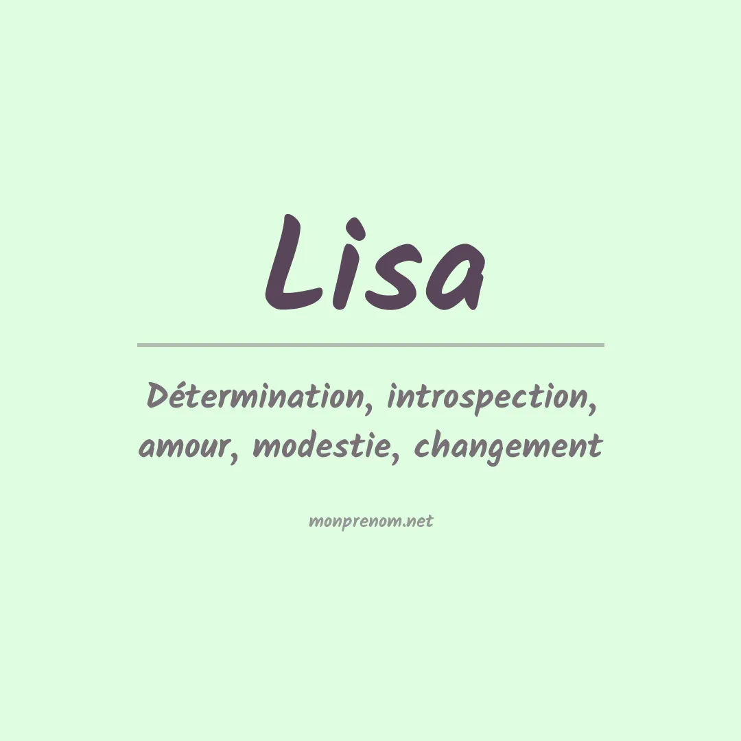 Prénom Lisa
