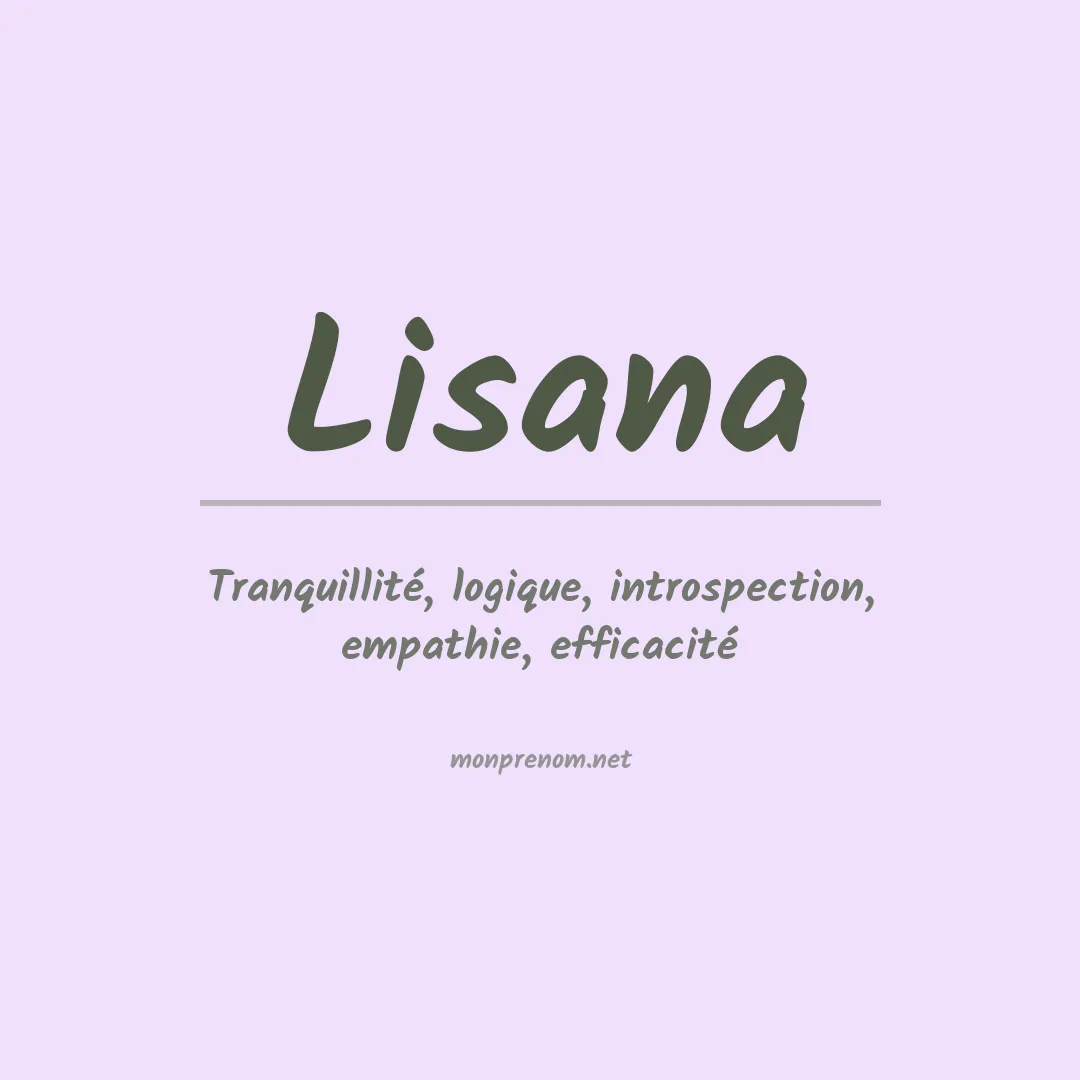 Prénom Lisana