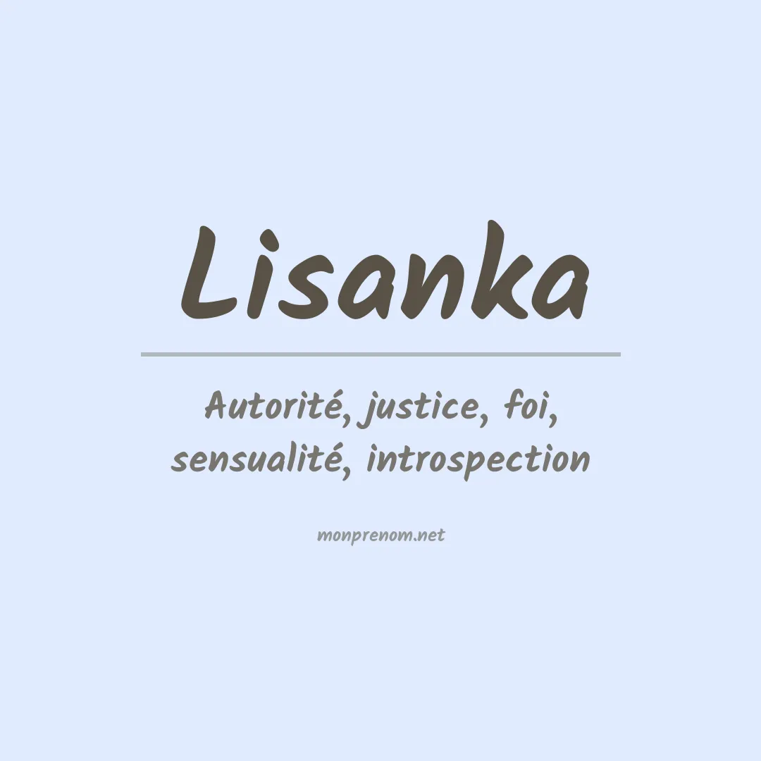 Signification du prénom Lisanka
