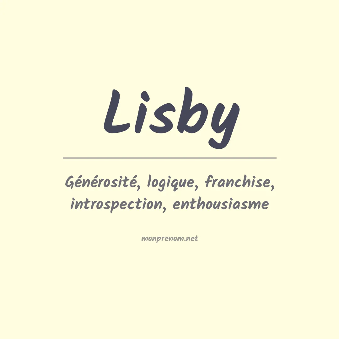 Prénom Lisby