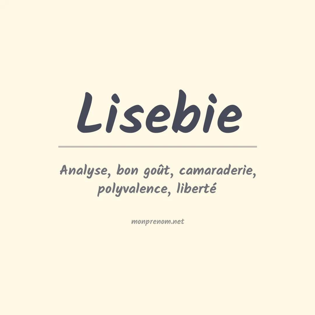 Prénom Lisebie