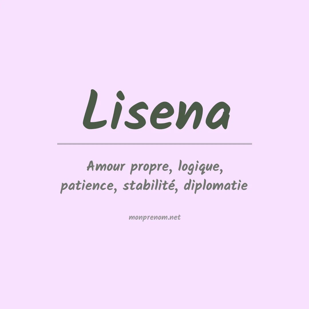 Signification du prénom Lisena