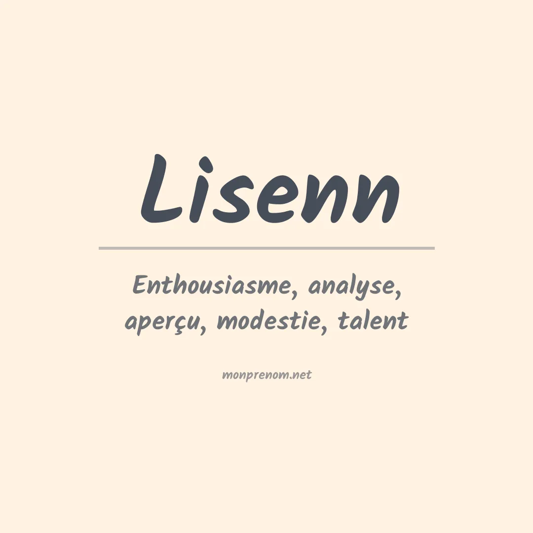 Signification du prénom Lisenn
