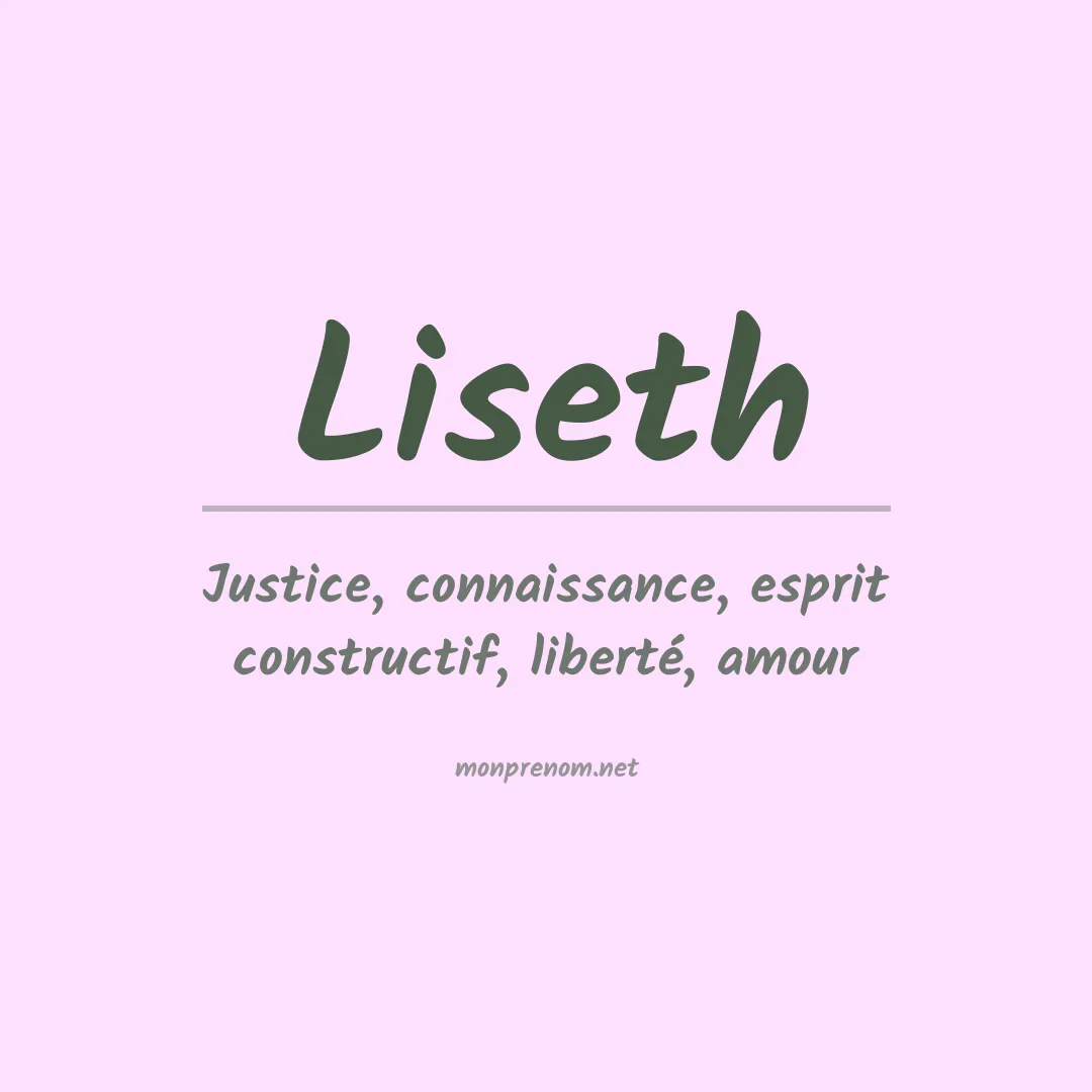 Prénom Liseth