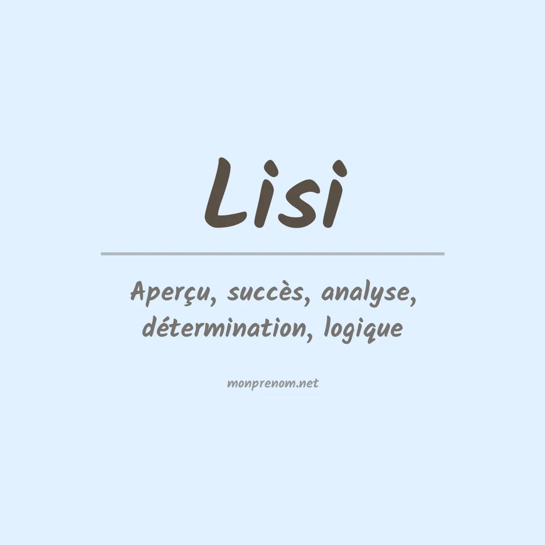 Prénom Lisi