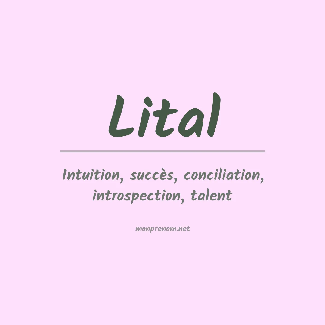 Prénom Lital