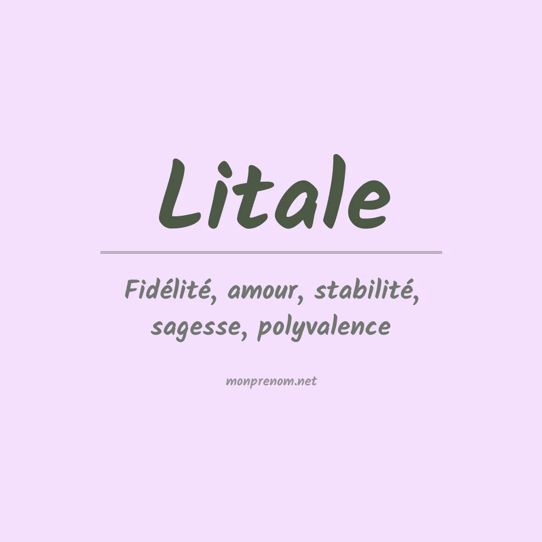 Prénom Litale