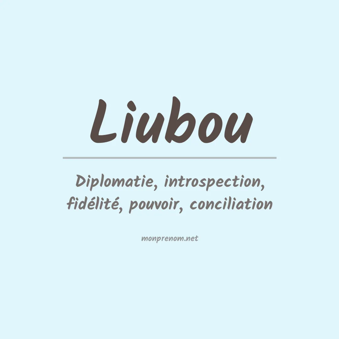 Prénom Liubou