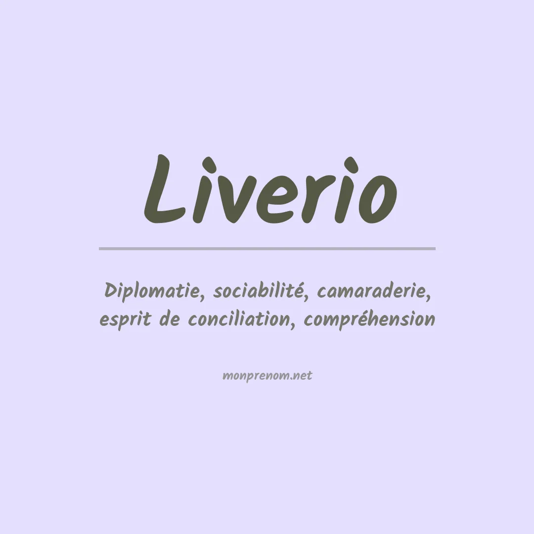 Prénom Liverio