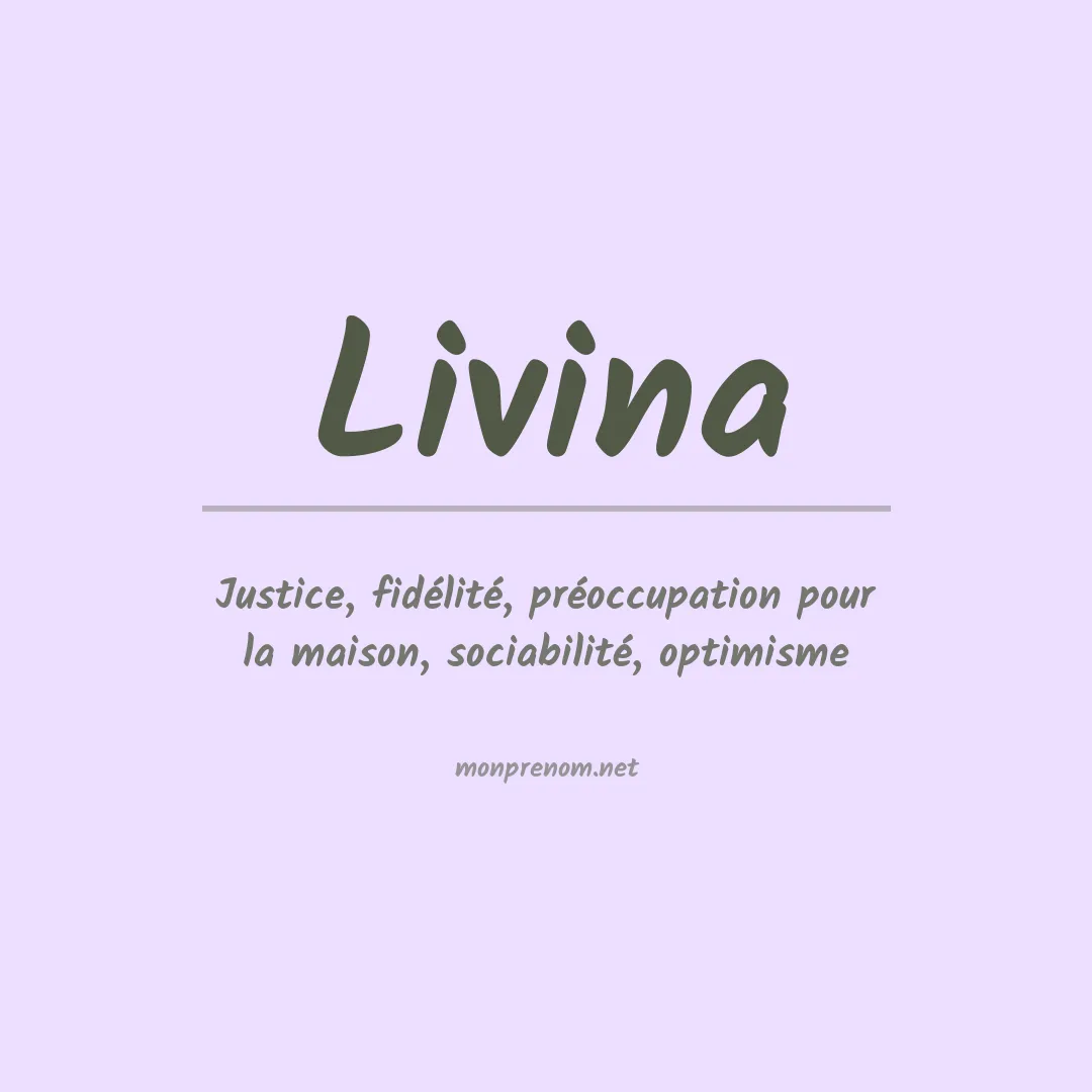 Prénom Livina