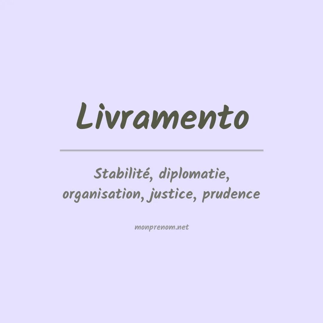 Prénom Livramento