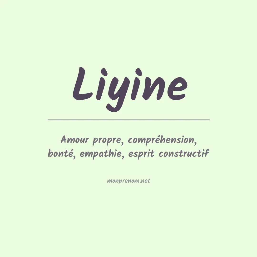 Prénom Liyine