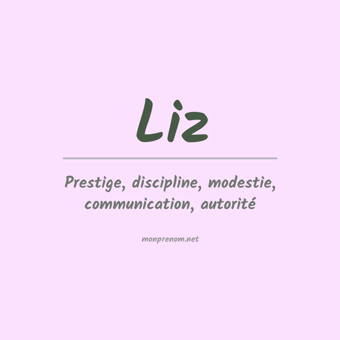 Prénom Liz