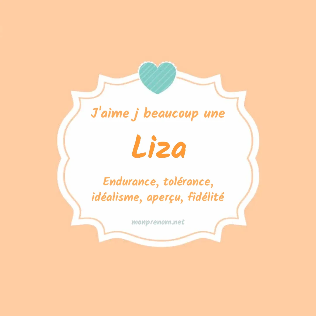 J'aime beaucoup Liza