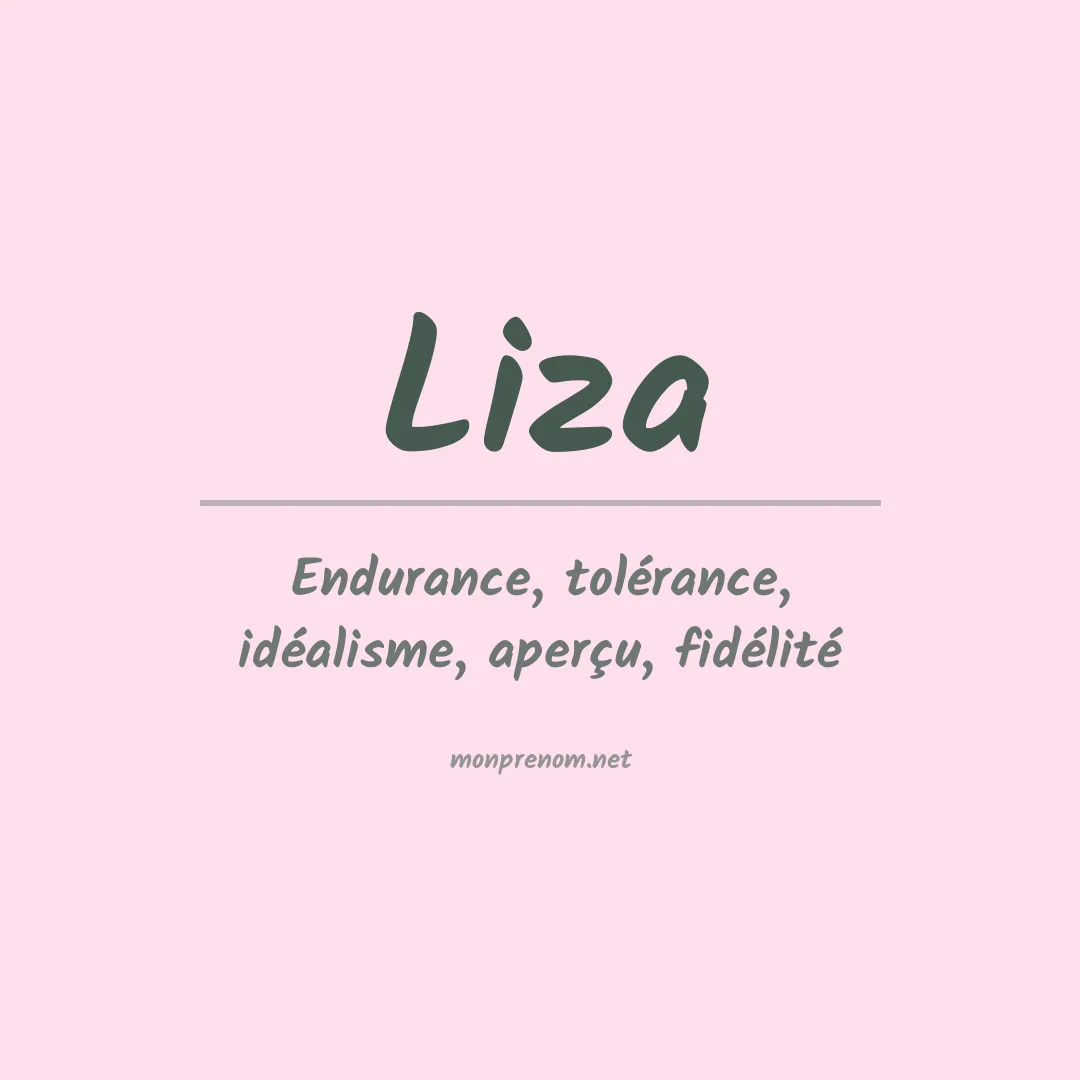 Prénom Liza