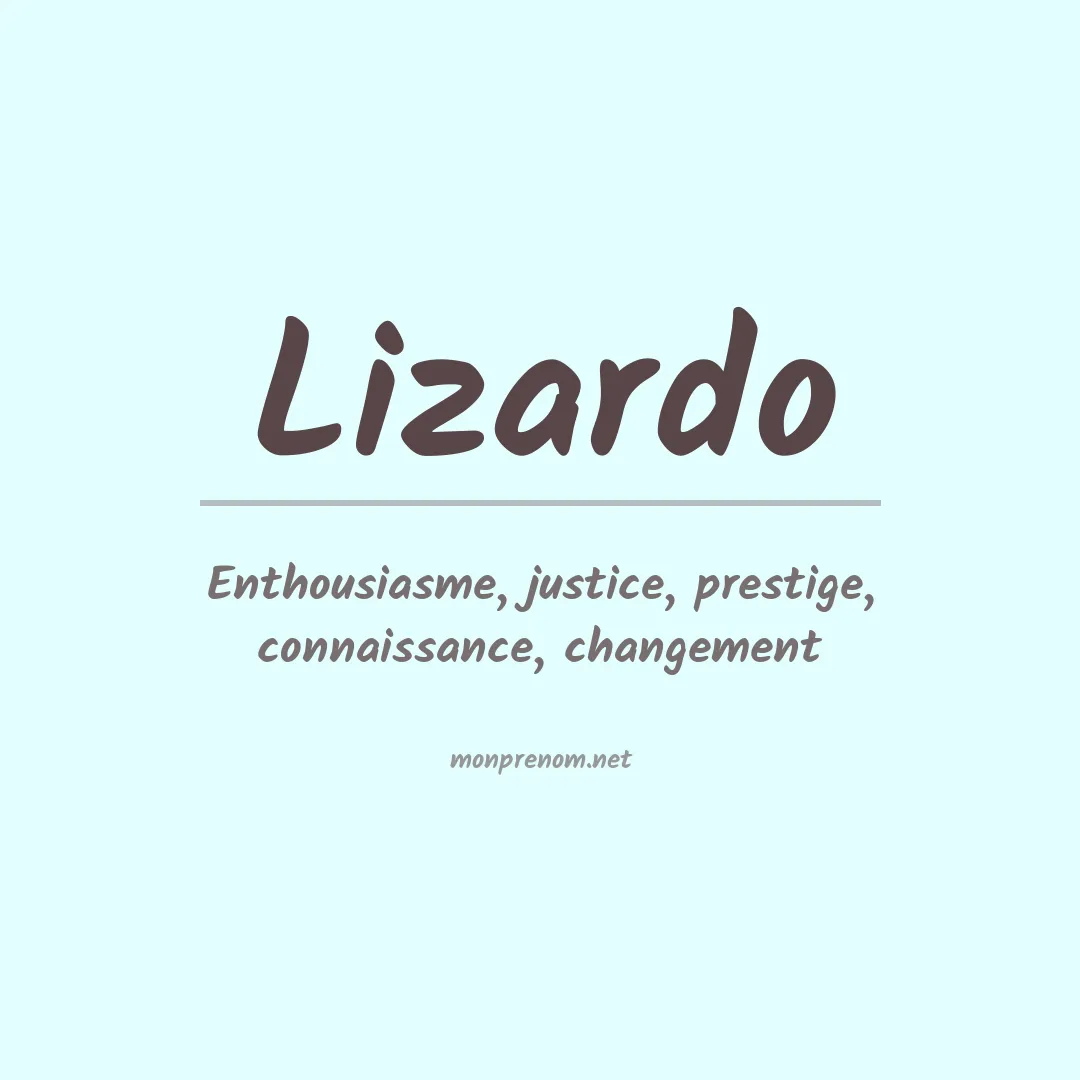 Prénom Lizardo