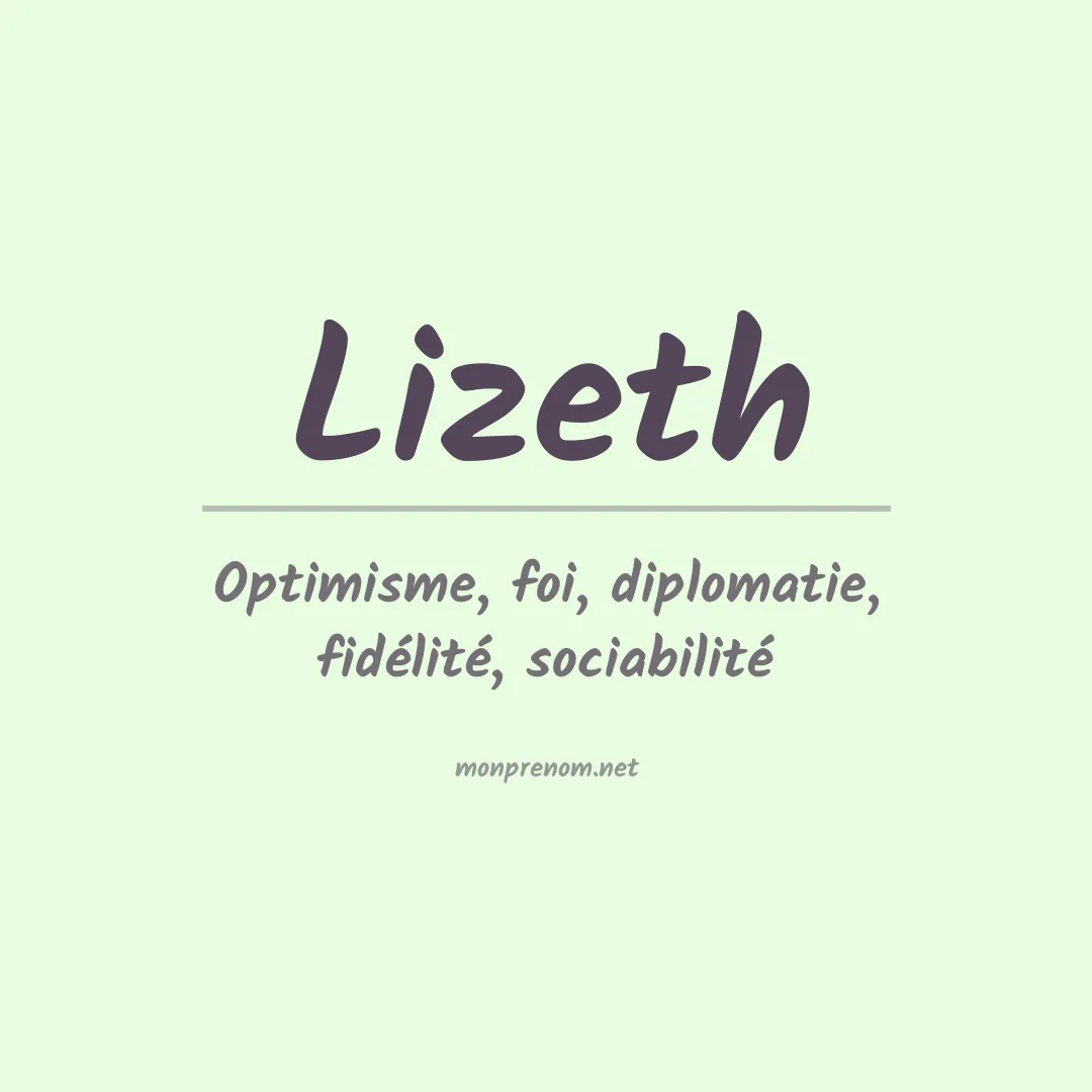 Prénom Lizeth